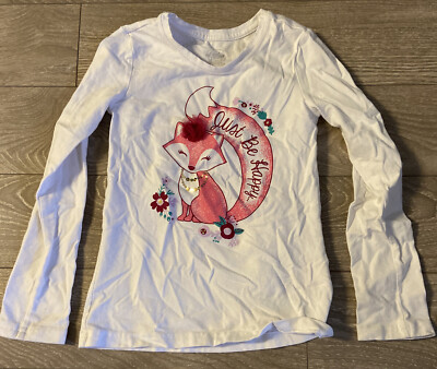 Long Sleeve Shirt Faded Glory White Fox 