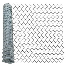 Sandbaggy 6 ft x 50 ft Galvanized Chain Link Fence Roll - 11.5 Ga Steel (1 Roll)