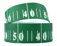 1 INCH 25mm FOOTBALL Yards GROSGRAIN RIBBON Hair Bow Supplies Football