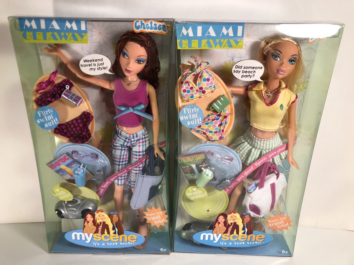 Mattel SET of 2 My Scene MIAMI GETAWAY Barbie & Chelsea