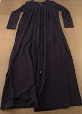 Aydan Womens Size 38 (M) Plum Long Sleeve Front Zip Ferace SiYah Maxi Dress NWT
