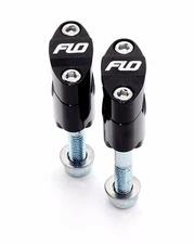 Flo BLACK  Rubber Mount Fat 1 1/8" 28.5mm Oversize Handlebar Clamp Bar Mounts