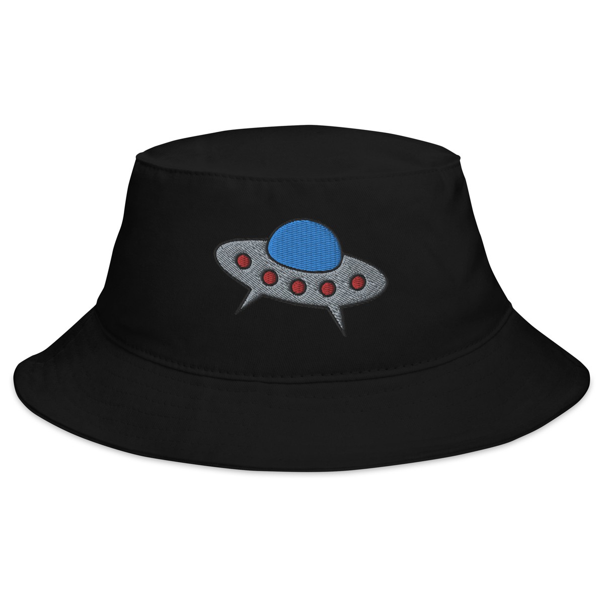 Space Alien Ship UFO Flying Saucer Embroidered Bucket Hat | eBay