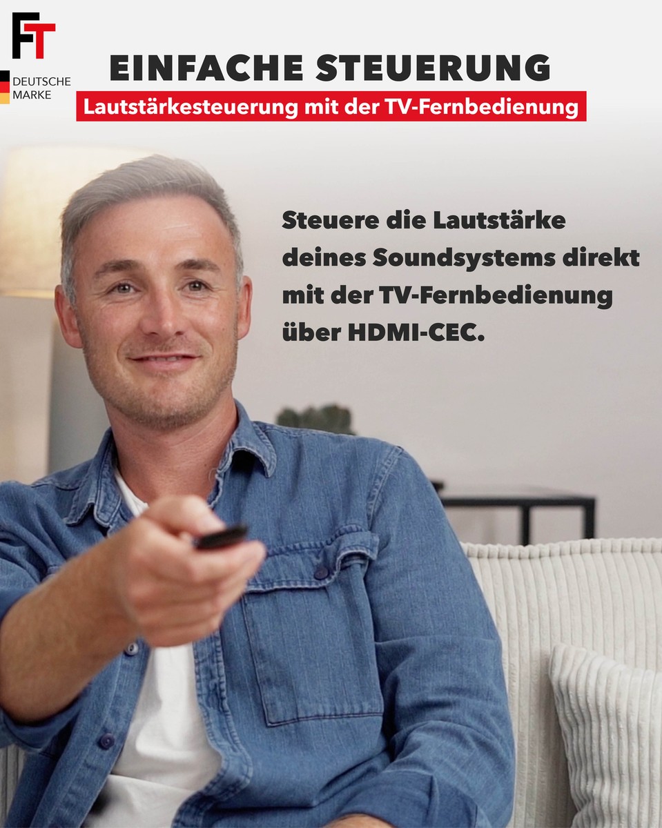FeinTech AX421 HDMI eARC Switch 1 TV x 2 Soundbar - gebruik 2 soundapparaten op één TV