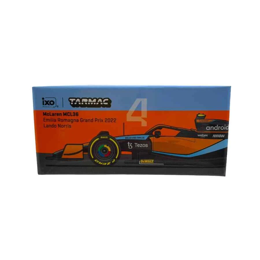 Modellino F1 Ixo Models x Tarmac 1/64 McLaren MCL36 Emilia Romagna GP 2022 #4... - Immagine 4 di 4