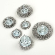 6-Pc. Wire Wheel Brush Set New