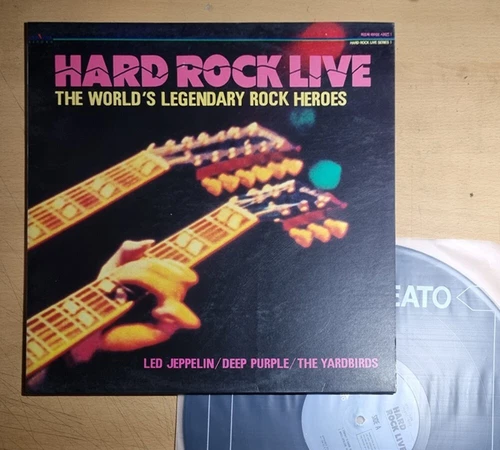 HARD ROCK LIVE - Led Zeppelin / Deep Purple / Yardbirds [ 1991 Korea 1st Vinyl ]