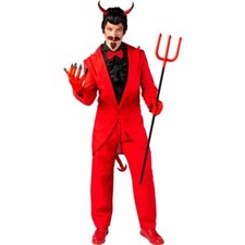 Teufel Kostüm Fürst der Hölle für Herren Gr. S-XXXL rot Halloween Fasching
