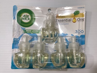 Airwick essentials fresh linen fragrance SET of 5 - NEW In PACKAGE!!
