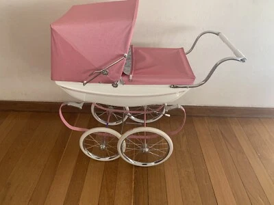 miniature silver cross pram