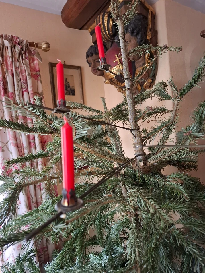 RAR!!! 15 antike Kerzenhalter, verstellbar, werden am Stamm befestigt, 3 Größen - Bild 2 von 4