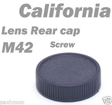 M42 42mm Screw Lens Rear Cover Cap for Praktica Zenit Pentax Mount back
