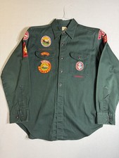 Vintage 1953 BSA Explorer Advisor Shirt National Jamboree Oregon Trail Patches