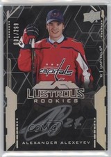 2020 SPx UD Black Lustrous Rookie Signatures 1/299 Alexander Alexeyev Auto 11jd