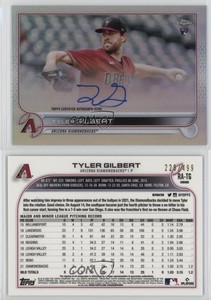 2022 Topps Chrome Rookie Auto Refractor /499 Tyler Gilbert #RA-TG Auto RC
