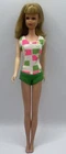 No Doll! 1966-1967 Mattel Francie #1130 Original Swimsuit Print w/ Green Bottom