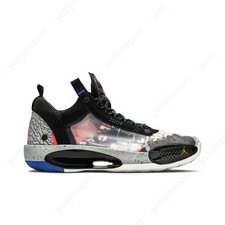 Air Jordan 34 Low Pf Black Laser Orange CZ7746-008