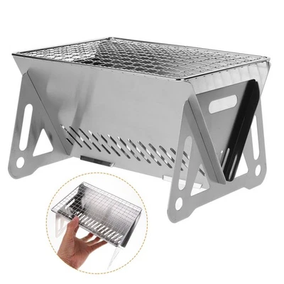 Grill de cuisine en plein air pliable, Camping randonnée, gril Portable en - Photo 1/4