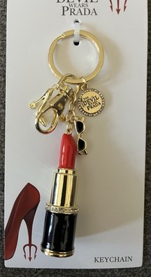 Rare The Devil Wears Prada Key Chain. Bling Lipstick Devil Prong