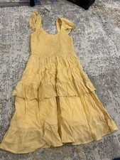Womens Yellow Short Dress (small)