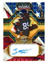 2024 WILD CARD AUTO MANIA LOGAN LEE ROOKIE  AUTO 20/25 Steelers. rookie card picture