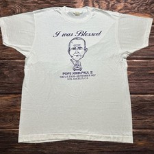 Vintage The Pope John Paul II Tour 1987 I Was Blessed Bighead LA Medium