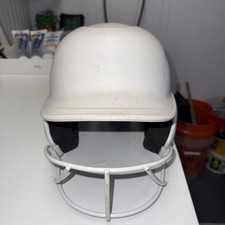 Used EASTON GHOST Softball Batting Helmet, Matte White, Medium/Large
