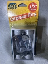 Hubbell Bell Outdoor 5400-5 Weatherproof Extension Box Adapter 1-Gang Gray
