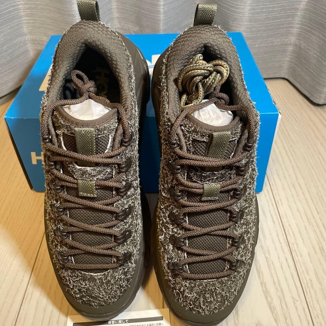 HOKA ONE ONE Sneakers Shoes TOR SUMMIT TP 1155394 Khaki Suede Men's US8.5 NEW thumbnail 4