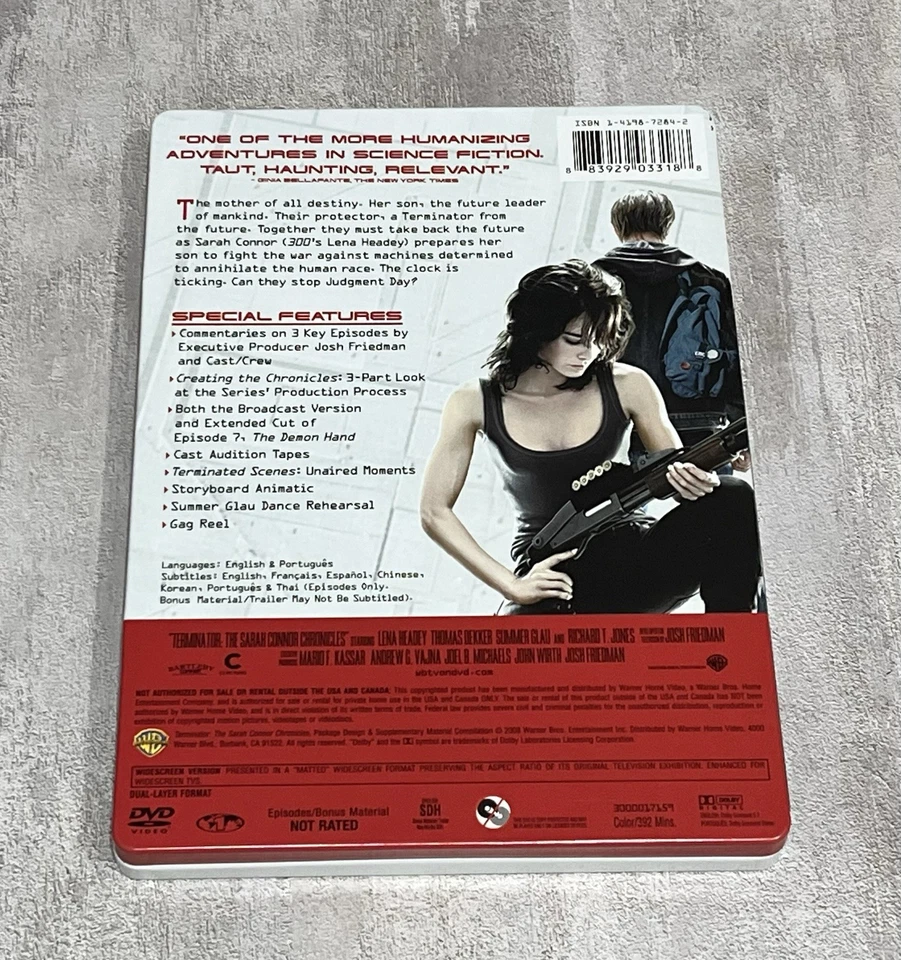 Terminator The Sarah Connor Chronicles DVD STEELBOOK 3-disc Season 1 2008 - Image 3 of 3