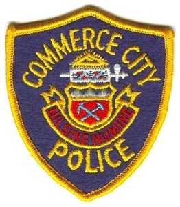 Commerce City Police Department Patch Colorado CO v2 Sheriffs Office