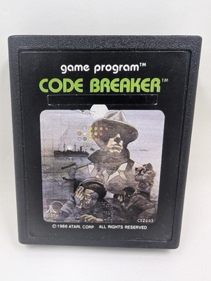 Atari 2600 Code Breaker Cartridge CX2643 Authentic 1986 Tested & Cleaned