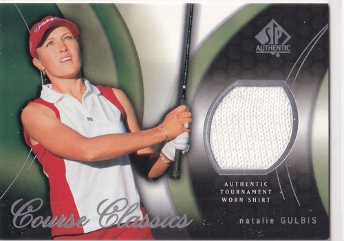 2004 UD SP AUTHENTIC GOLF NATALIE GULBIS CLASSICS EVENT USED SHIRT SWATCH