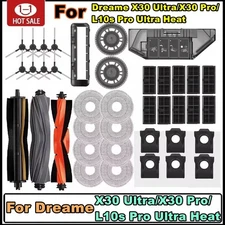 Main Side Brush Filter Dust Bag For Dreame X30 Ultra/X30 Pro/L10s Pro Ultra Heat