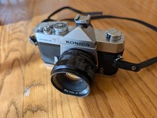 Konica Autoreflex T 35mm SLR Camera Hexanon AR 52mm F/1.8 Lens