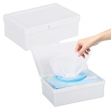 2 Pack Wipes Dispenser Compatible with Cottonelle Flushable, Refillable Wipe ...