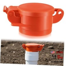 4" Sewer Cap for RV Sites/Campgrounds Odorless Male Sewer Cap Easily Orange