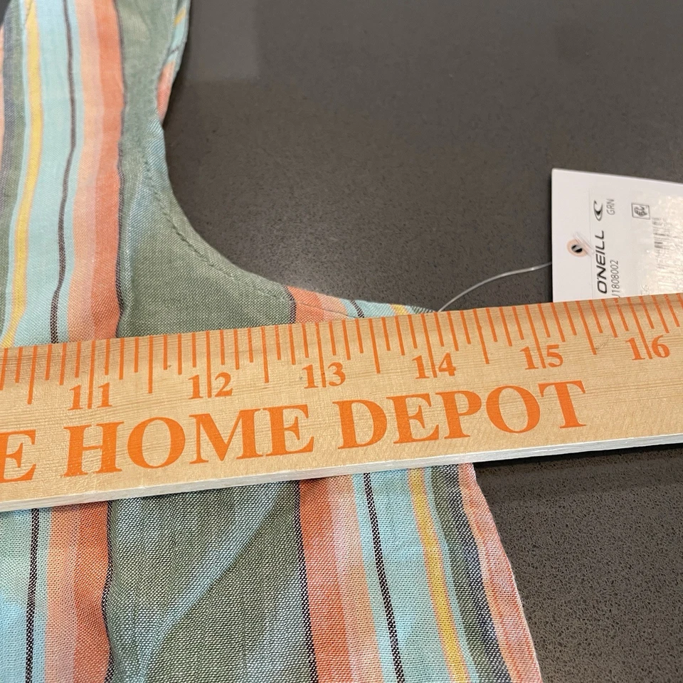 O’Neill Romper Girls Size M Pastel Stripes NWT - Image 3 of 4