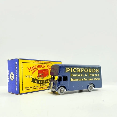 Matchbox Lesney 46b Guy Pickfords Removal Van Pickford’s BLUE SILVER WHEELS
