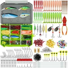 TRUSCEND Fishing Set Fishing Tools Includes various tackle, weights, sinkers,