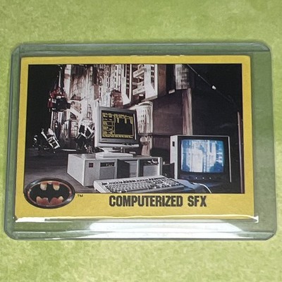 Topps Batman 1989 Computerized SFX Card #255 2nd Series Black Foil