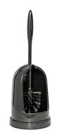 Wc-Garnitur Wenko Schwarz Mit Kunststoffhalter, Hygienische Wc-BüRste,