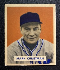 1949 Bowman #121 Mark Christman EX-MT Washington Senators NO CREASES