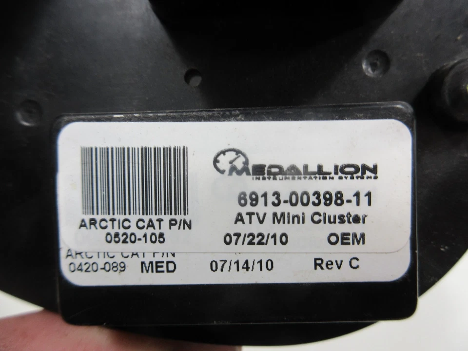 OEM ARCTIC CAT 2011 450 EFI ATV 4X4 LCD DIGITAL GAUGE CLUSTER 0520-105 Foto 4 de 4