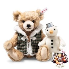 NEW Steiff Teddy Bear and Snowman Limited Edition of 1500 worldwide 007538