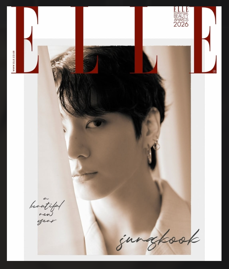 BTS JUNGKOOK ELLE Korea 2026 01 JANUARY Magazine Edition 9 VER. | eBay