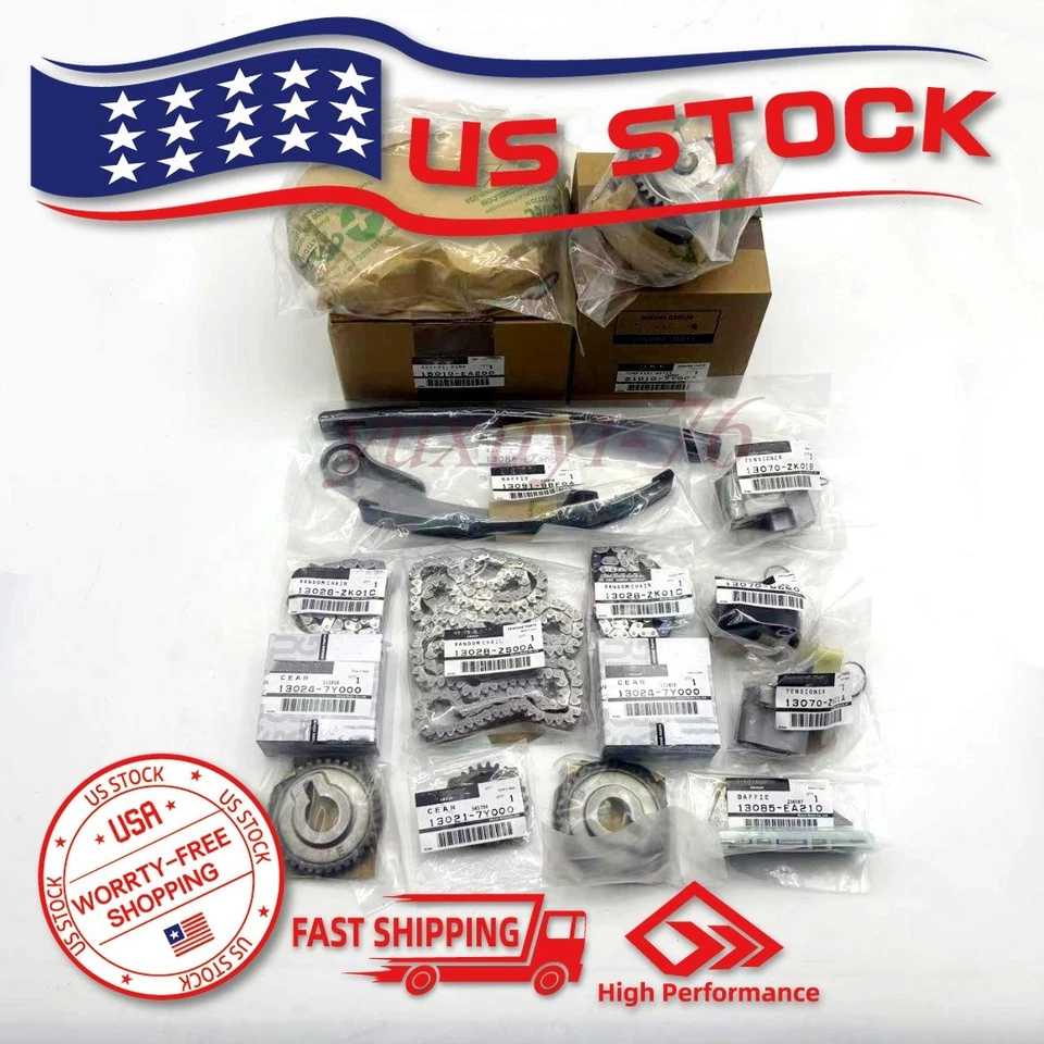 OEM For 2005-2009 Nissan XTerra Pathfinder Frontier 4.0L V6 24V Timing Chain Kit Foto 2 de 4