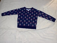 Gymboree Cherry Sweatshirt Blue Crewneck Girls Size M 7-8 NWT 2019 Spring