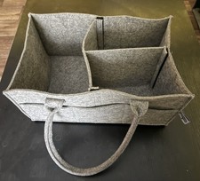 Parker Baby Co. Diaper Caddy - Nursery Storage Bin and Car Organizer for Diapers