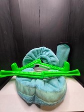 Ice Skate Blade Guard Set Large Blue Green Hard Guards Soakers Figure Hockey